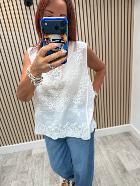 Embroidered Vest
