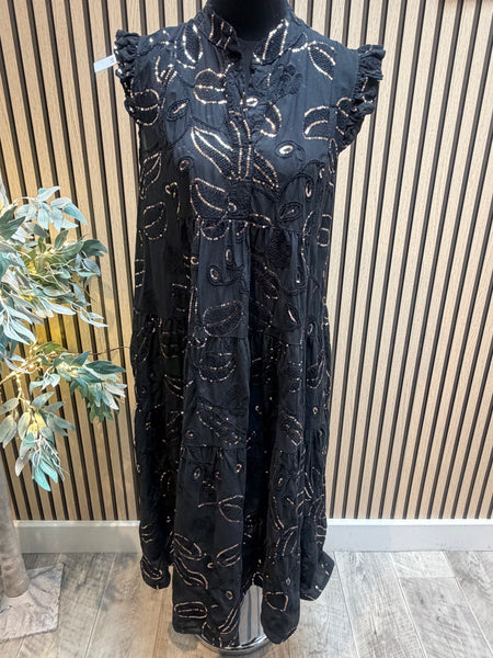 Studio Sequin Embellished  Midi Dress