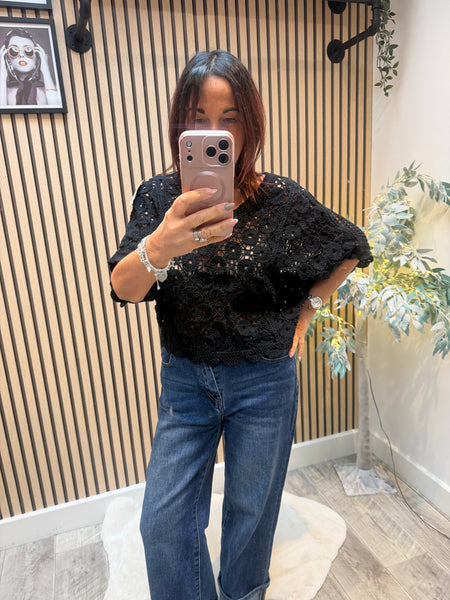Floral crochet Jumper