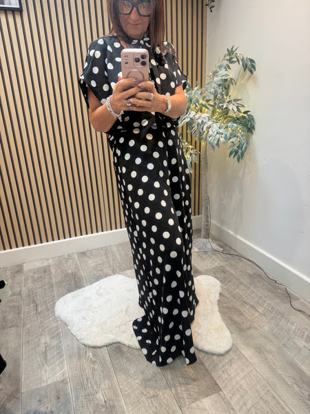 Polka Dot 2 Piece Palazzo Trouser / Top set