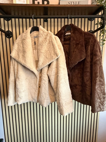 Soft Fur Cropped Jacket
