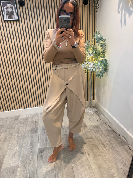 Dressy Wrap Front Trousers