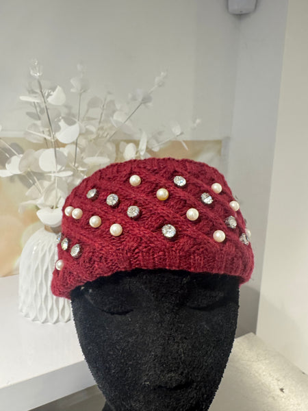 Chunky Knit Wooly headband with embellishment