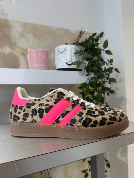 Leopard Chunky Sole Trainer
