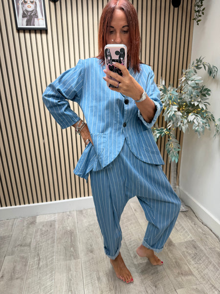 ID 2 Piece Pinstripe set - Trousers / Jacket
