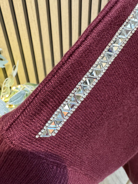 Soft Knit Jumper with embellished trim