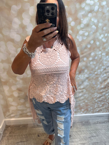 Crochet Hi Low Top