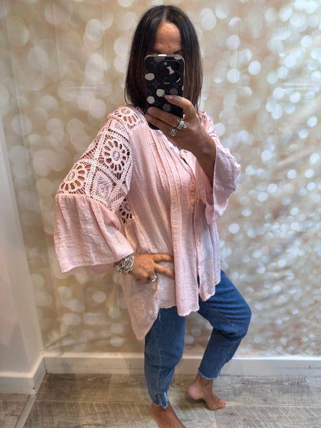 Crochet shoulder/back blouse