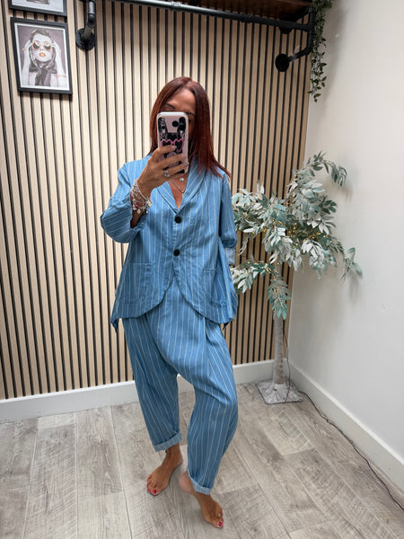 ID 2 Piece Pinstripe set - Trousers / Jacket