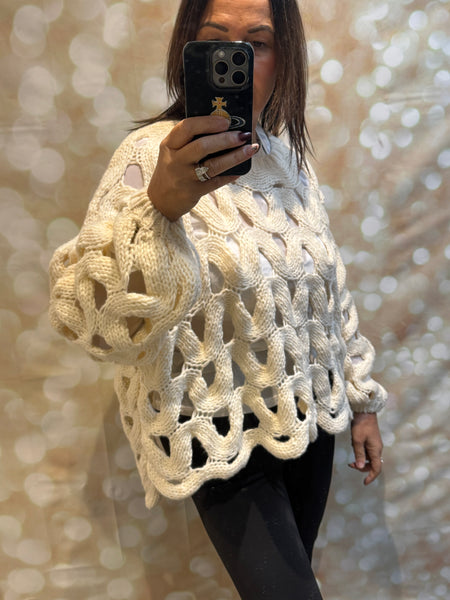 Chunky Knit  Wave Jumper