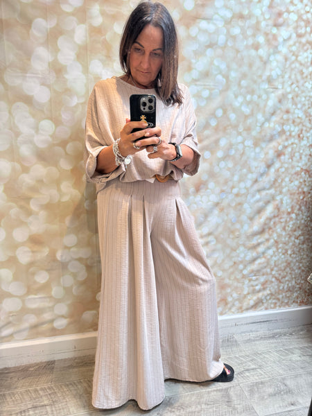Pinstripe Trouser Set