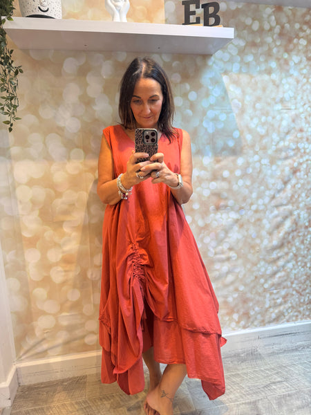 Studio Rouched swing dress
