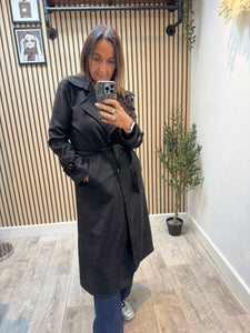 Suedette Soft Touch Trench Coat