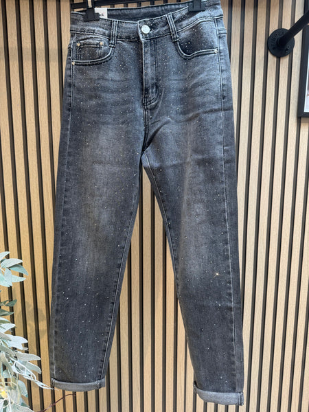 Diamante G Smack Mom Fit Jeans
