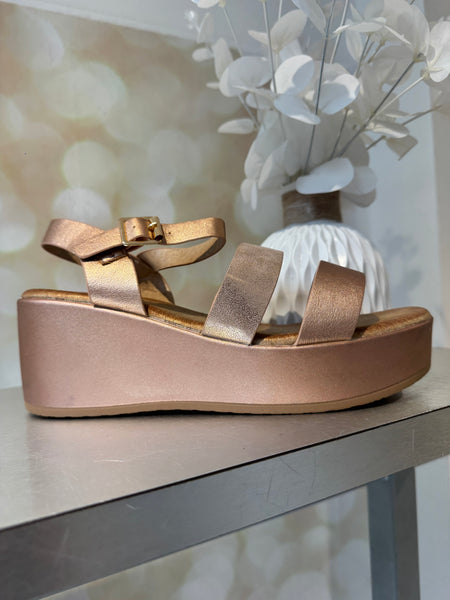 Wedge Double Strap Sandal