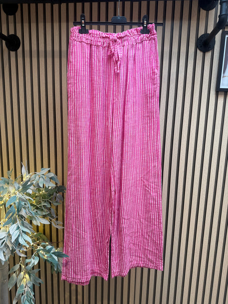 Linen mix Palazzo  trousers