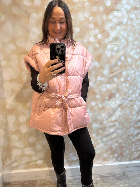 Quilted Shimmer Gilet