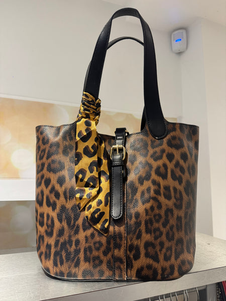 Leopard Bucket Bag