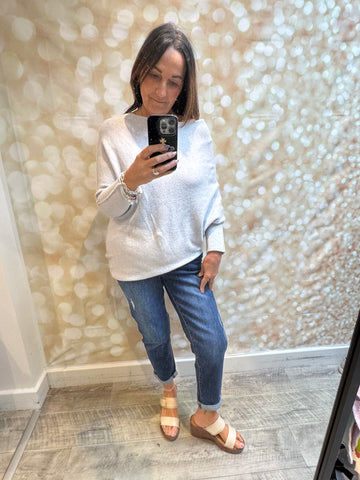 Soft knit Off the Shoulder Jumper