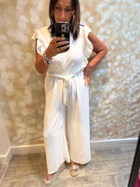 Wrap Over Palazzo Jumpsuit