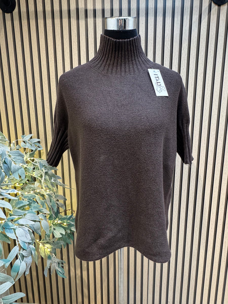 Soft knit Ribbed Neck Jumper