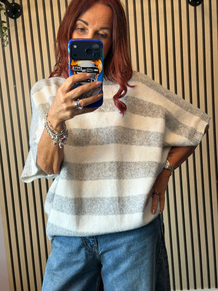 Striped soft knit jumper