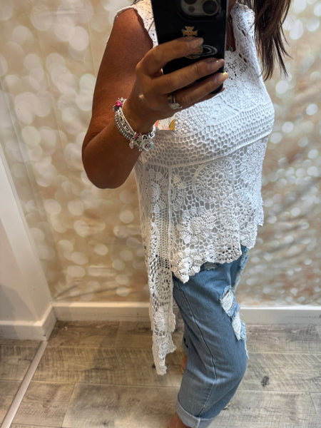 Crochet Hi Low Top