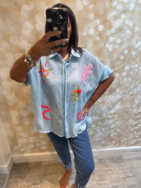 Zeta Otto Applique Shirt