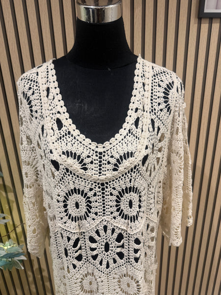 Crochet Midi Dress