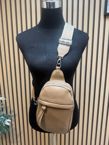 Small Across body Bag with tapestry strap