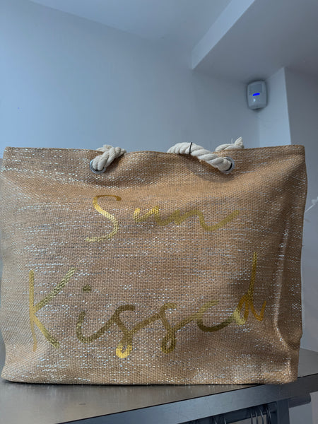 Sun Kissed Beach Bag with Rope Handle