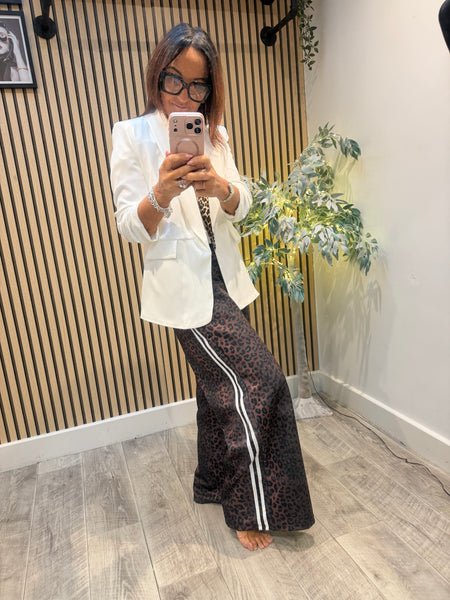 Rouched Sleeve Blazer