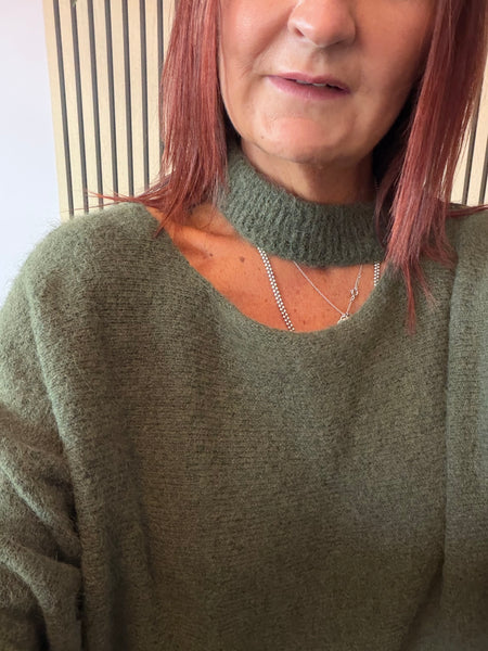 Slash Neck Jumper