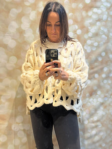 Chunky Knit  Wave Jumper