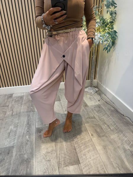 Dressy Wrap Front Trousers