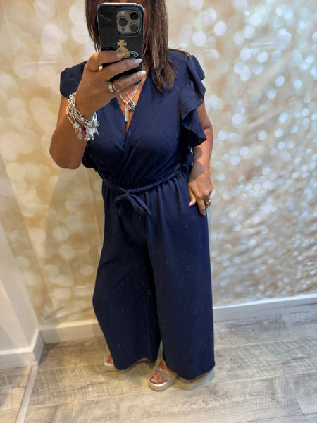 Wrap Over Palazzo Jumpsuit