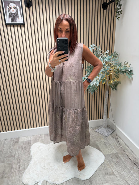 Fly Out  Tiered Swing   Dress