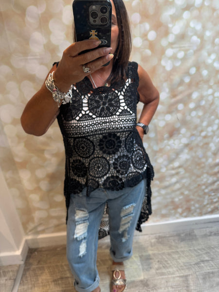 Crochet Hi Low Top