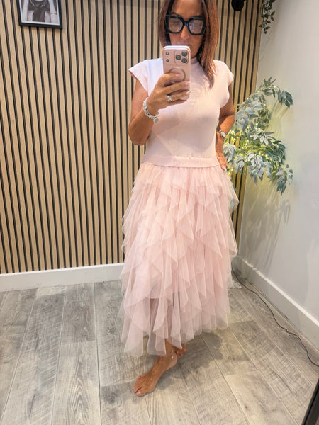 Tulle skirt Knitted Dress