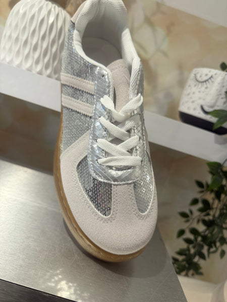 Sequin Chunky Sole Trainer