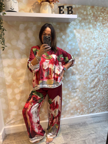 Riviera silky Palazzo trousers /Tunic