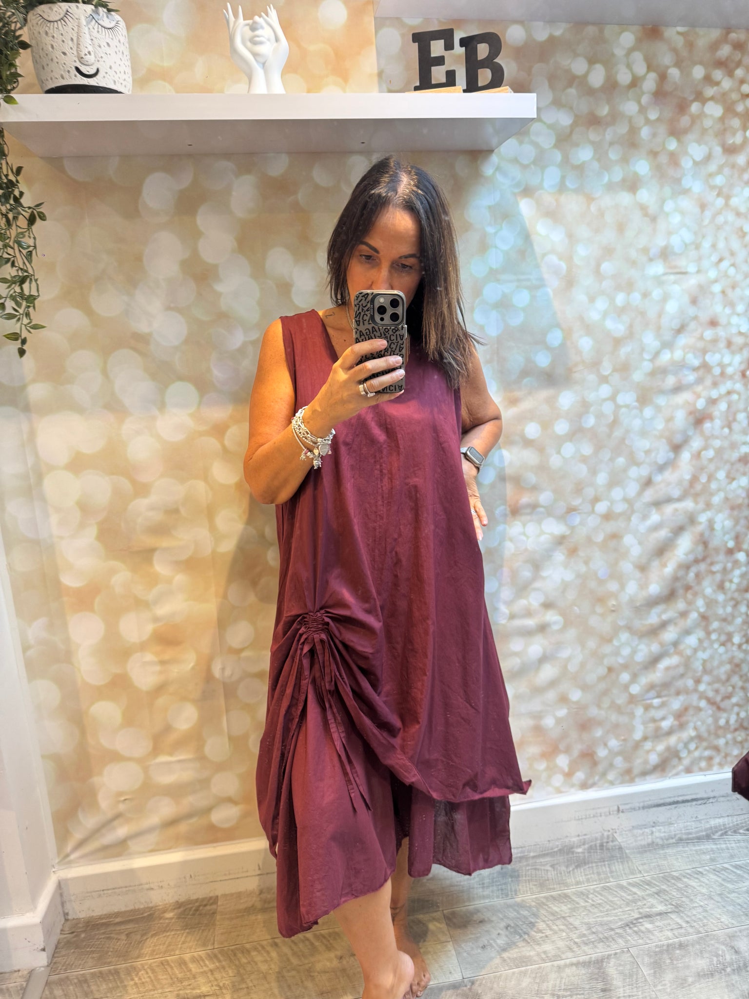 Studio Rouched swing dress