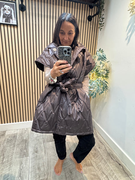Quilted Belted Gilet