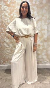 Pinstripe Trouser Set
