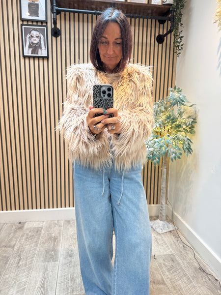 Fur Cropped Jacket