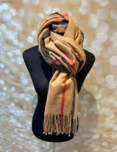 Inspired Wooly Cashmere Feel  Scarf