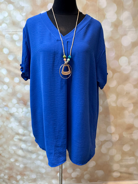 Curve Swing Crinkle Top
