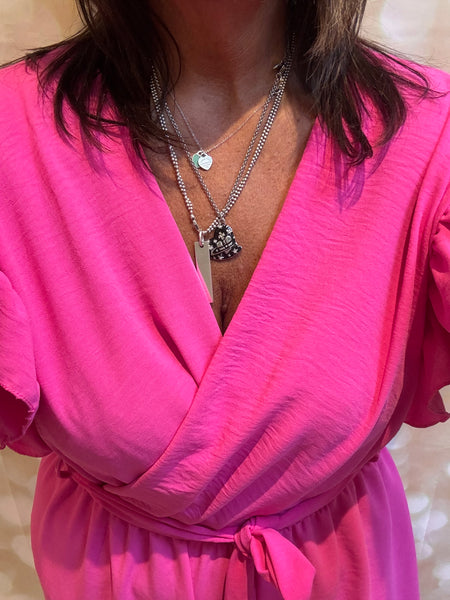 Wrap Over Palazzo Jumpsuit