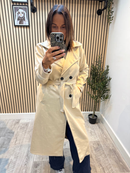 Suedette Soft Touch Trench Coat
