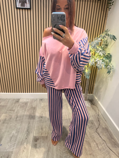 Striped Palazzo / Top   set